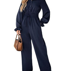 Cupshe Women's Elegant Flowy Cuff V Neck Jumpsuit, Created for Macy's